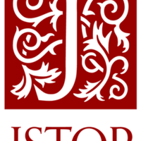 JSTOR Logo of a white J on a burgundy background with white vines
